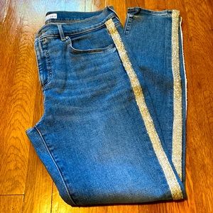Loft embellished skinny jeans size 10